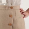 wool beige wrap skirt