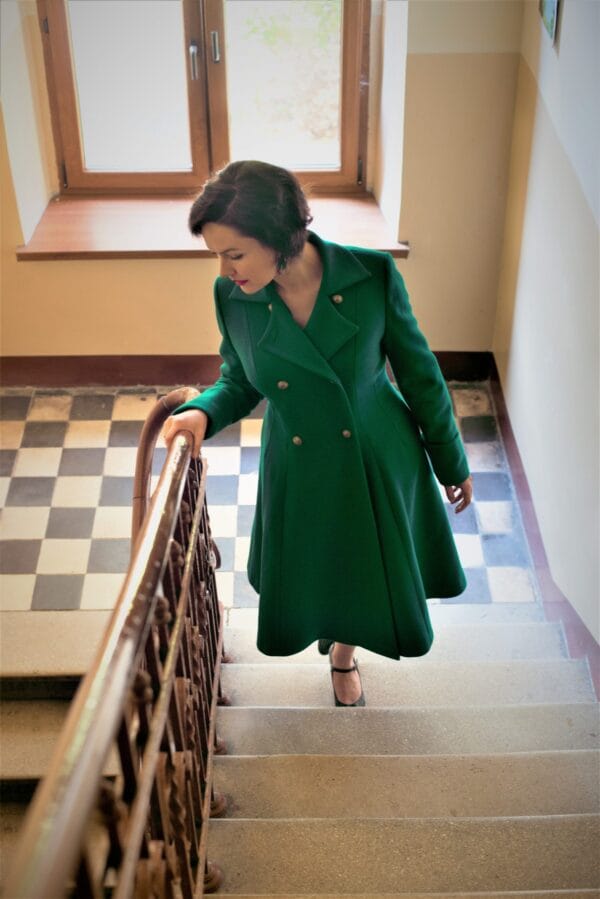wool doublebreasted 50's coat