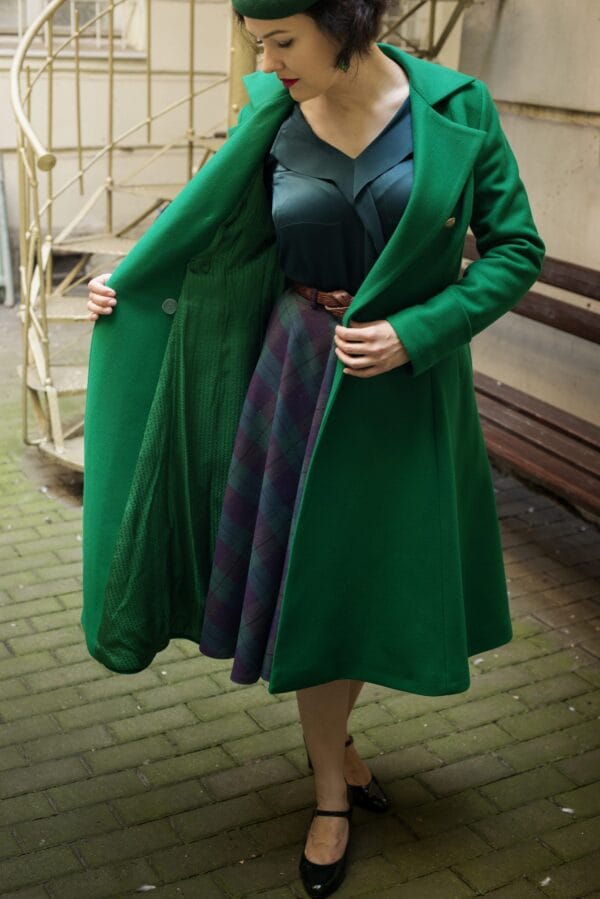 wool doublebreasted 50's coat