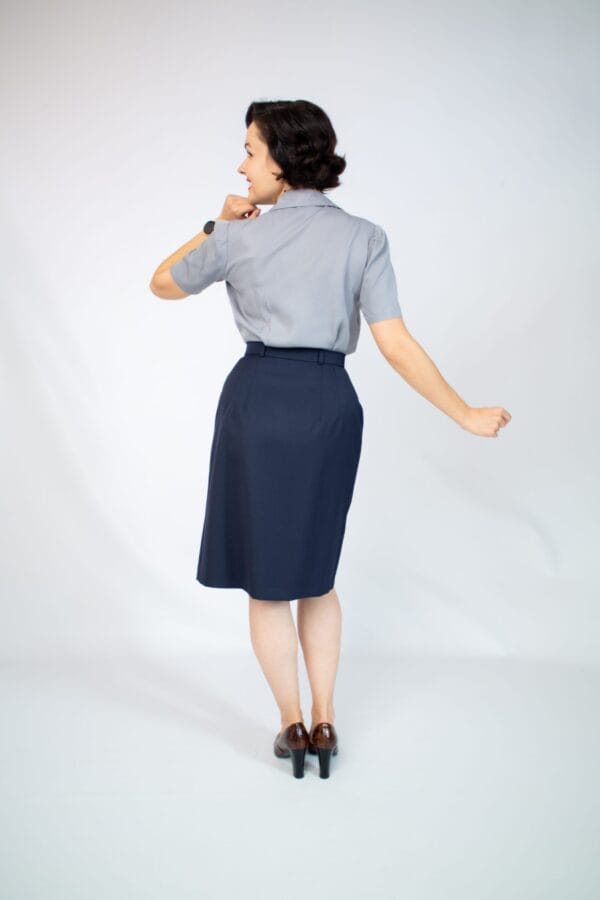 Wrap skirt with four buttons